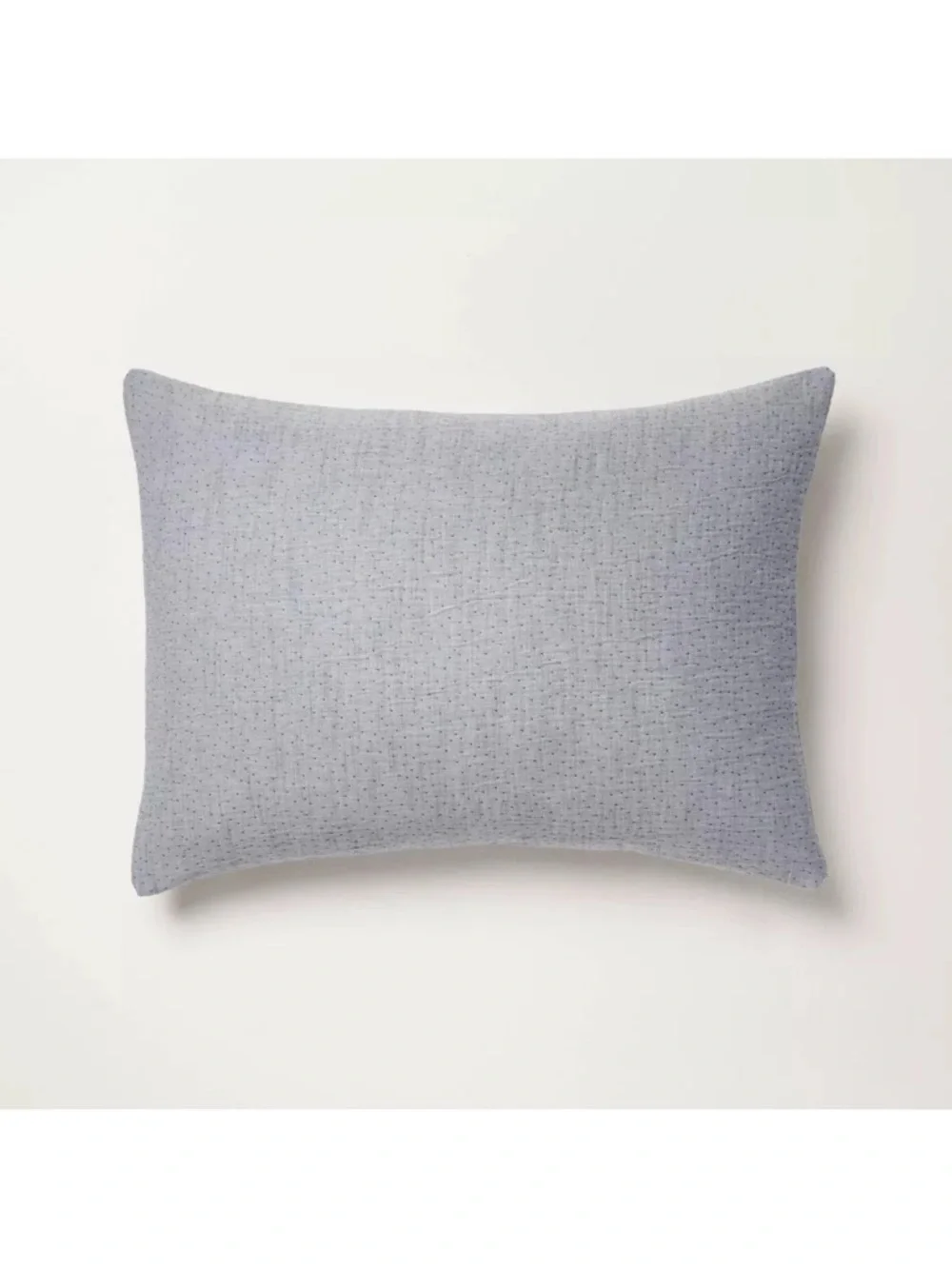 Full/Queen Gauze Stitch Pin Dot COMFORTER Set w/ Shams Blue - Hearth & Hand NEW